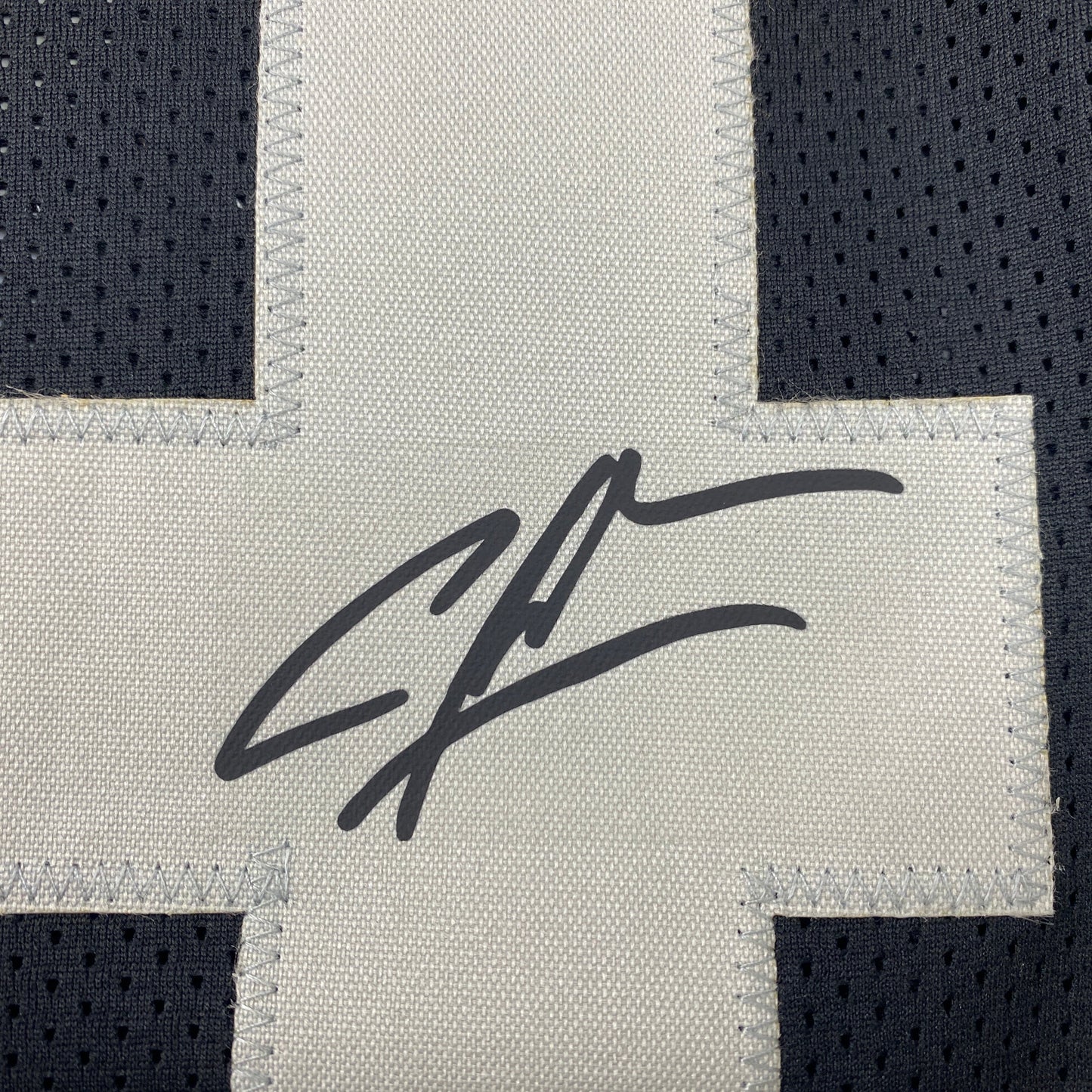 Facsimile Autographed Charles Woodson Oakland Las Vegas Black Reprint Laser Auto Football Jersey Size Men's XL