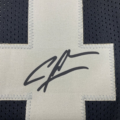 Facsimile Autographed Charles Woodson Oakland Las Vegas Black Reprint Laser Auto Football Jersey Size Men's XL