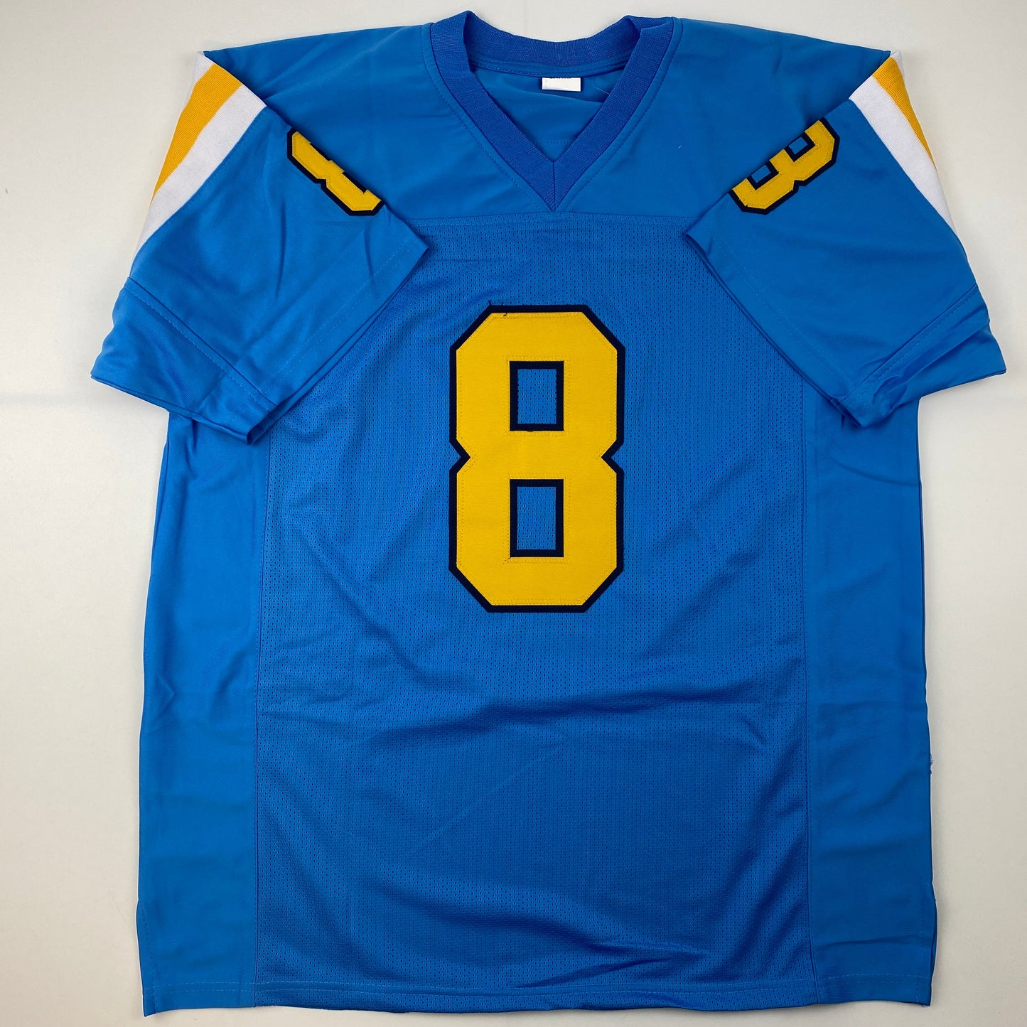 Facsimile Autographed Troy Aikman UCLA Blue Reprint Laser Auto College Football Jersey Size Men's XL