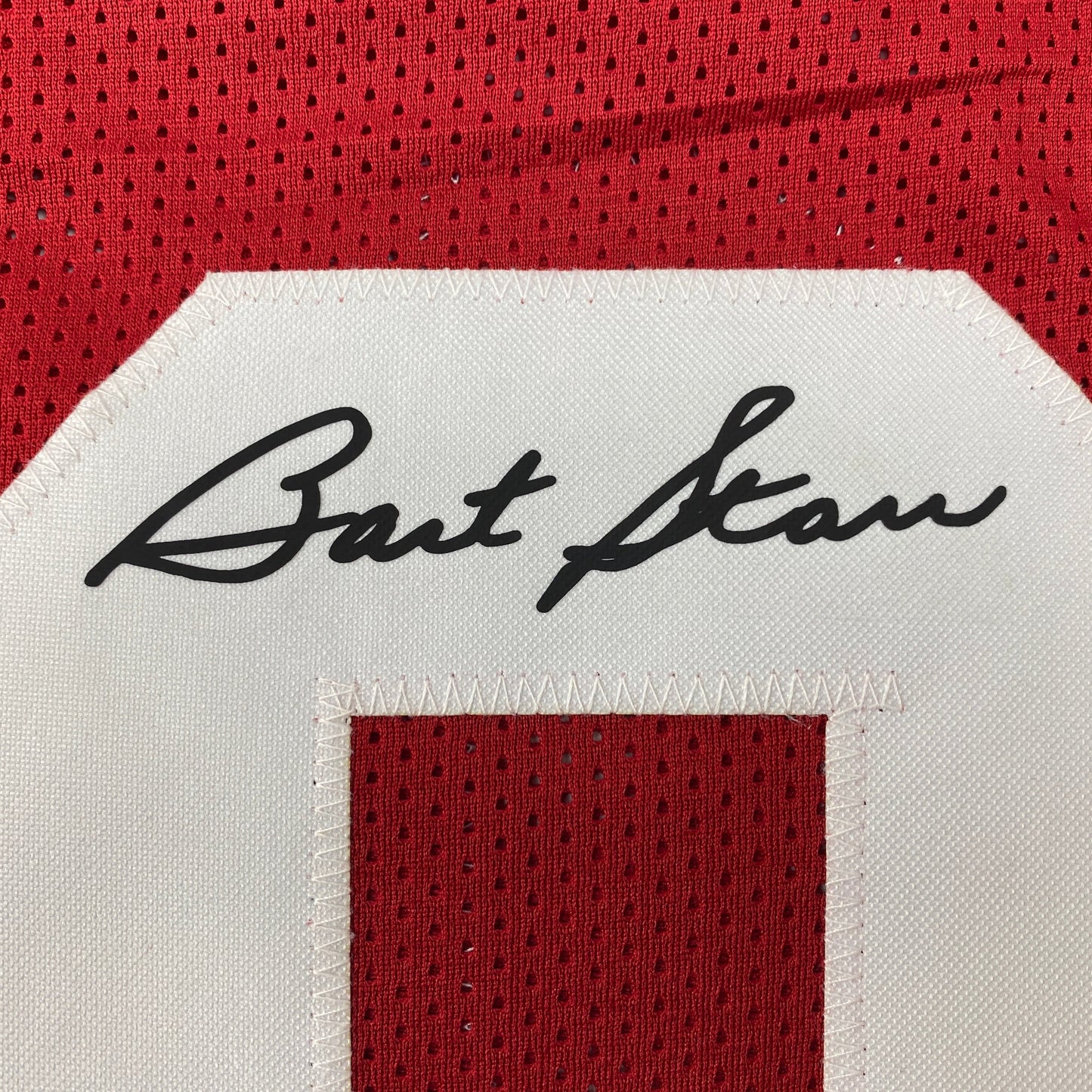 Facsimile Autographed Bart Starr Alabama Red Reprint Laser Auto College Football Jersey Size Men's XL