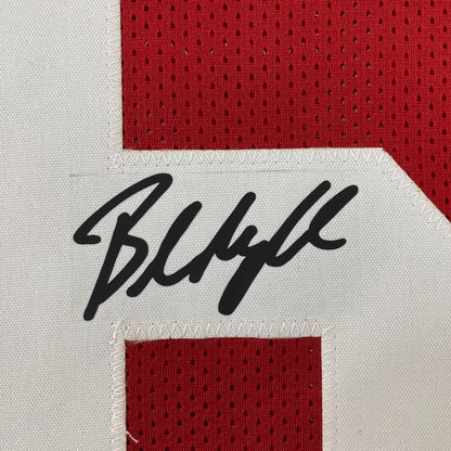 Facsimile Autographed Baker Mayfield Oklahoma Red Reprint Laser Auto College Football Jersey Size Men's XL