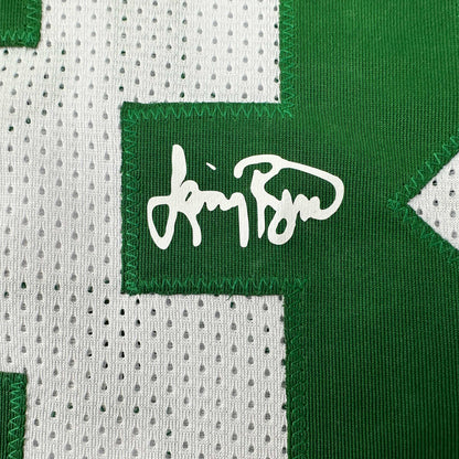 Facsimile Autographed Larry Bird Boston White Reprint Laser Auto Basketball Jersey Size Men's XL