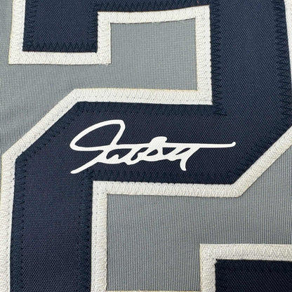 Facsimile Autographed Giancarlo Stanton New York Grey Reprint Laser Auto Baseball Jersey Size Men's XL