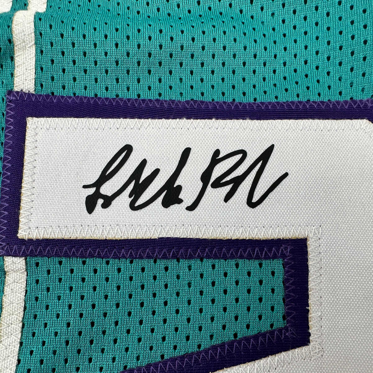 Facsimile Autographed LaMelo Ball #2 Rookie Charlotte Teal Reprint Laser Auto Basketball Jersey Size Men's XL