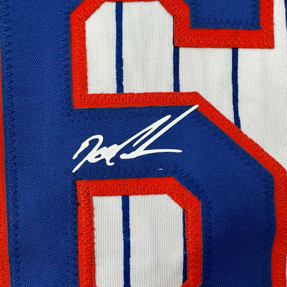 Facsimile Autographed Dwight Doc Gooden New York Pinstripe Reprint Laser Auto Baseball Jersey Size Men's XL