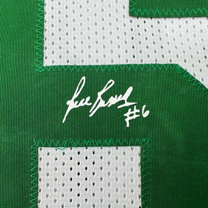Facsimile Autographed Bill Russell Boston White Reprint Laser Auto Basketball Jersey Size Men's XL