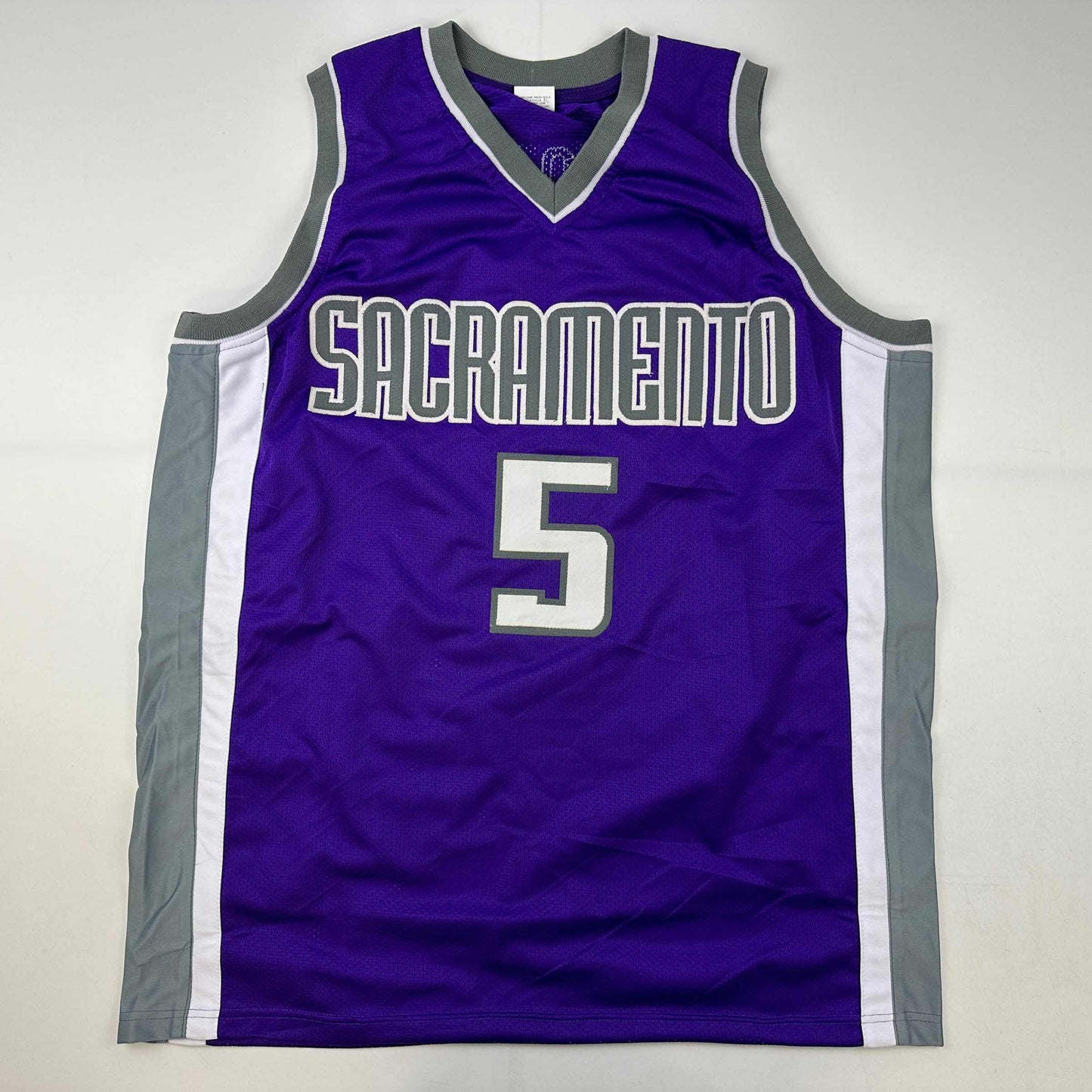 Facsimile Autographed De'Aaron Fox Sacramento Purple Reprint Laser Auto Basketball Jersey Size Men's XL