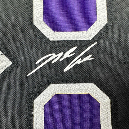 Facsimile Autographed Nolan Arenado Colorado Purple Reprint Laser Auto Baseball Jersey Size Men's XL