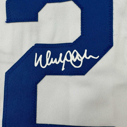 Facsimile Autographed Walker Buehler Los Angeles LA White Reprint Laser Auto Baseball Jersey Size Men's XL