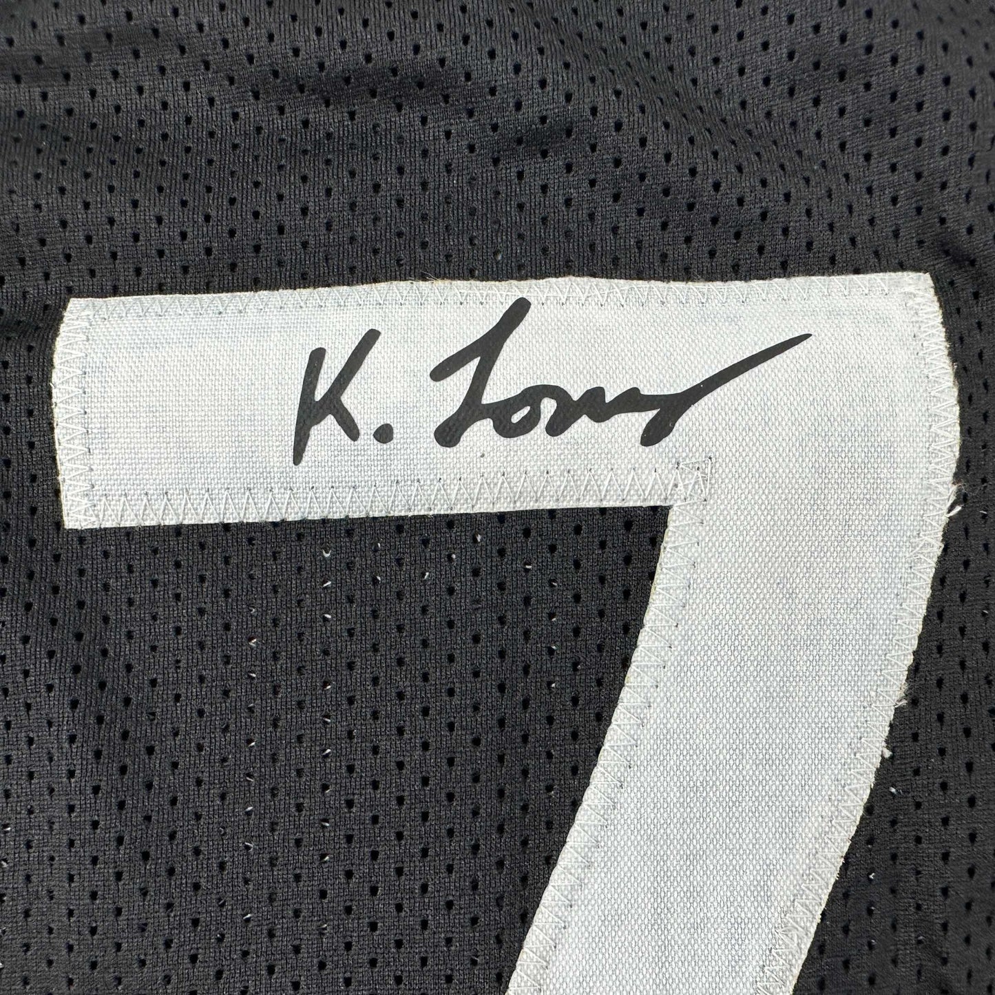 Facsimile Autographed Kyle Lowry Toronto Black Reprint Laser Auto Basketball Jersey Size Men's XL