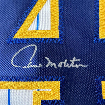 Autographed/Signed Paul Molitor Milwaukee Pinstripe Baseball Jersey Beckett BAS COA