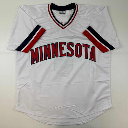 Autographed/Signed Tony Oliva Minnesota White Baseball Jersey Beckett BAS COA
