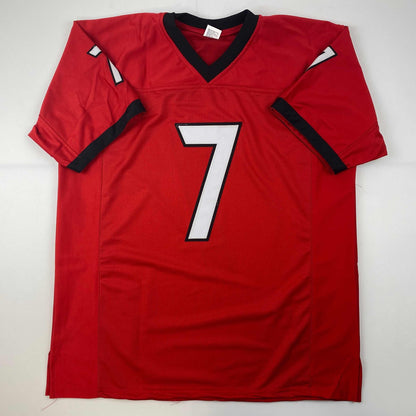 Facsimile Autographed D'Andre Swift Georgia Red Reprint Laser Auto College Football Jersey Size Men's XL