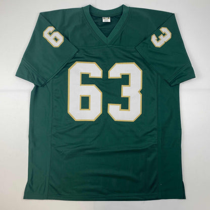 Facsimile Autographed Mike Singletary Baylor Green Reprint Laser Auto College Football Jersey Size Men's XL