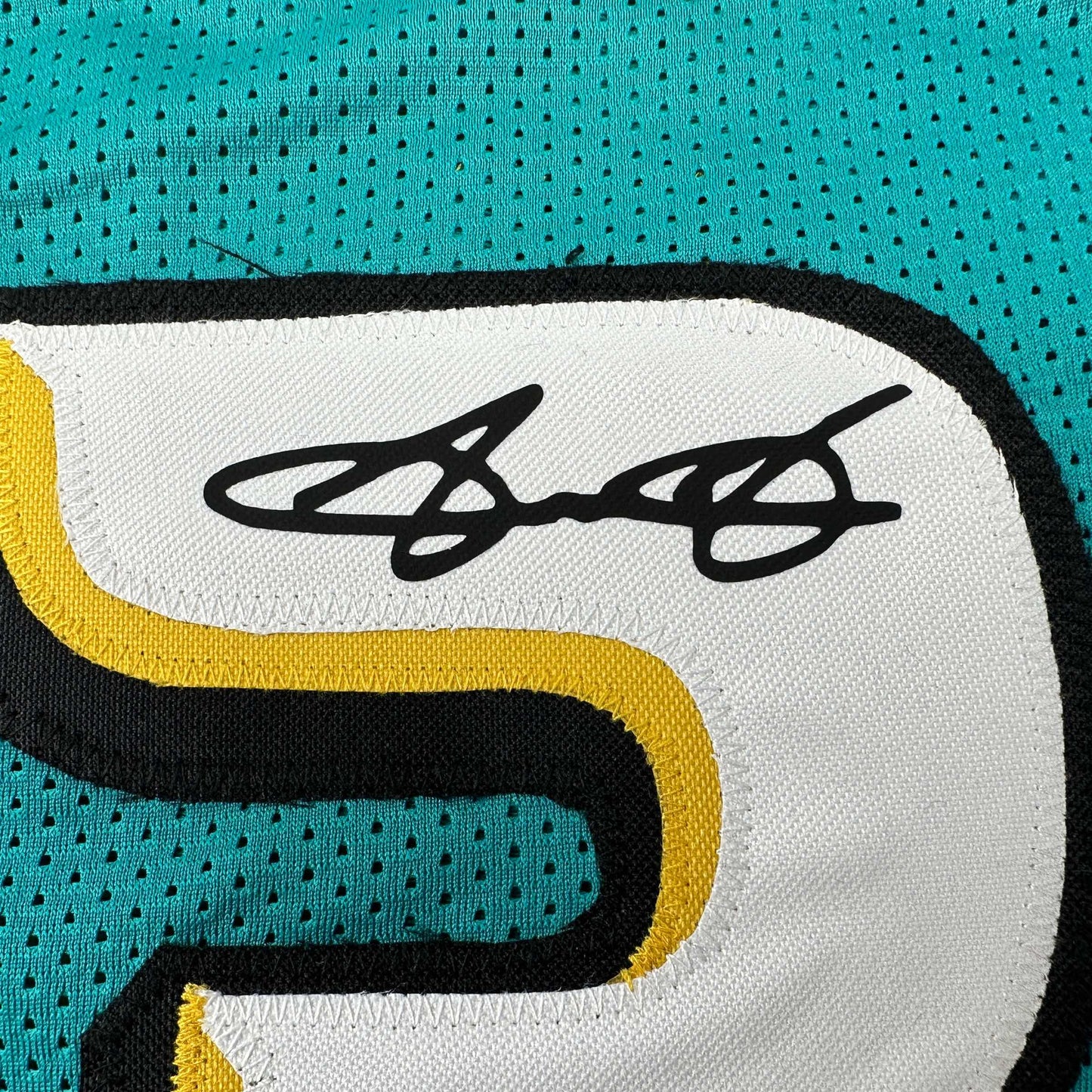 Facsimile Autographed Grant Hill Detroit Teal Reprint Laser Auto Basketball Jersey Size Men's XL