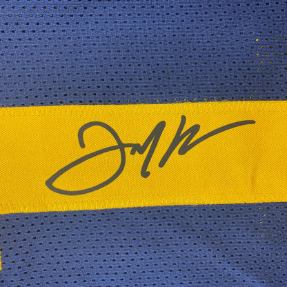 Facsimile Autographed Julian Edelman Kent State Blue Reprint Laser Auto College Football Jersey Size Men's XL