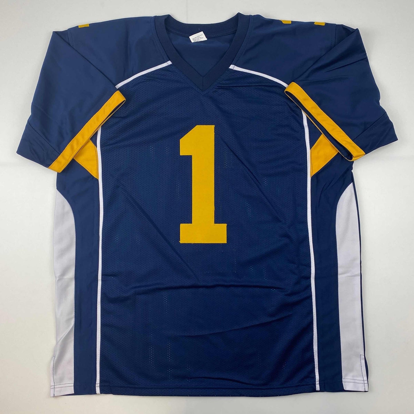 Facsimile Autographed Julian Edelman Kent State Blue Reprint Laser Auto College Football Jersey Size Men's XL