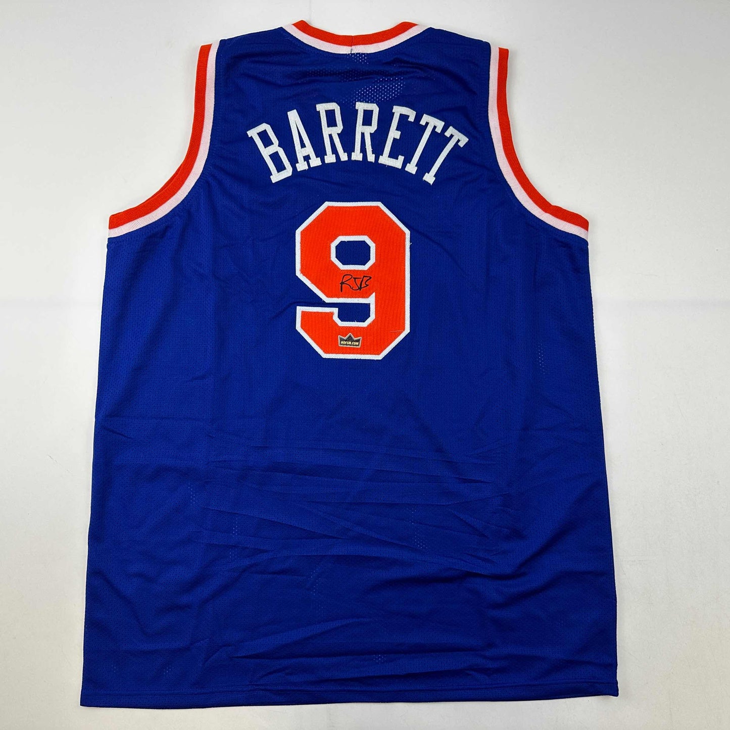 Facsimile Autographed RJ R.J. Barrett New York Blue Reprint Laser Auto Basketball Jersey Size Men's XL