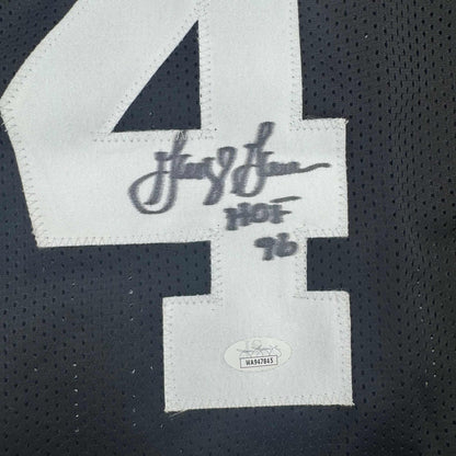Autographed/Signed George Gervin San Antonio Black Basketball Jersey Beckett BAS COA