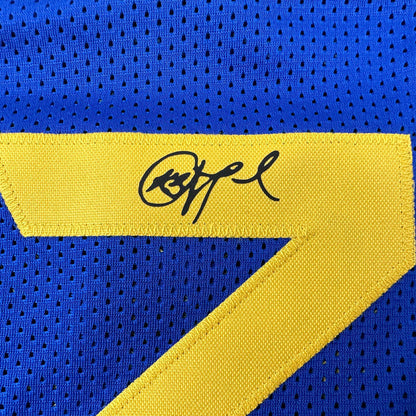 Facsimile Autographed Chris Paul Golden State Blue Reprint Laser Auto Basketball Jersey Size Men's XL
