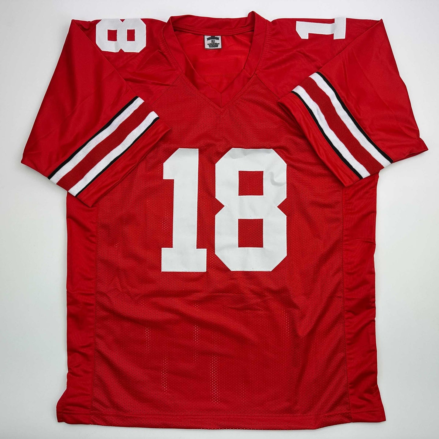 Facsimile Autographed Will Howard Ohio State Red Reprint Laser Auto College Football Jersey Size Men's XL