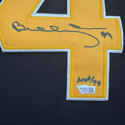 Autographed/Signed Bobby Orr "HOF 79" Boston Bruins Black Hockey Jersey Fanatics COA