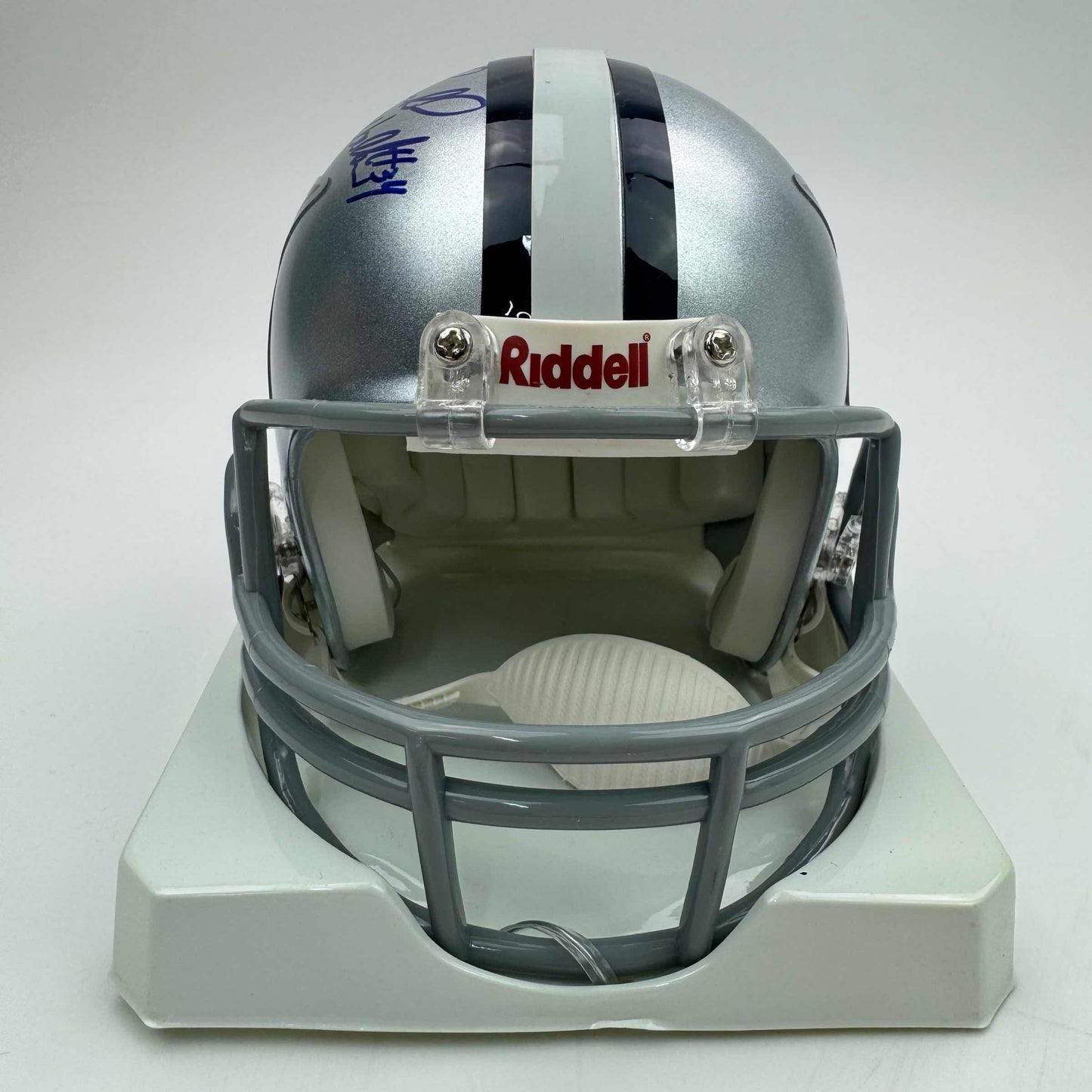 Autographed/Signed Herschel Walker Dallas Cowboys Mini Football Helmet PSA COA