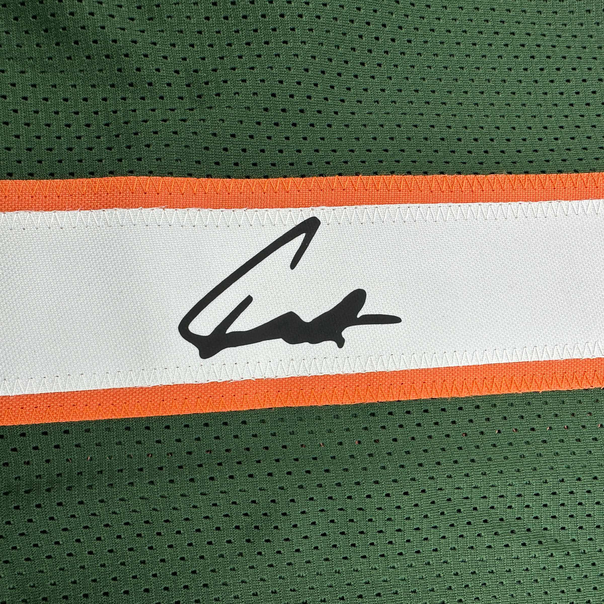 Facsimile Autographed Cameron Cam Ward Miami Green Reprint Laser Auto College Football Jersey Size Men's XL