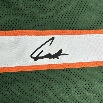 Facsimile Autographed Cameron Cam Ward Miami Green Reprint Laser Auto College Football Jersey Size Men's XL