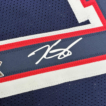 Facsimile Autographed Kevin Durant 2024 United States Team USA Blue Reprint Laser Auto Basketball Jersey Size Men's XL