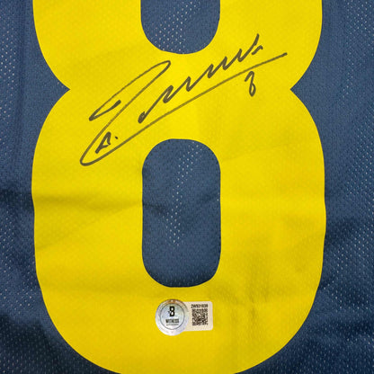 Autographed/Signed Andres Iniesta FC Barcelona Soccer Jersey Beckett BAS COA