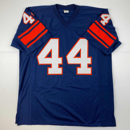 Facsimile Autographed Jim Brown Syracuse Blue Reprint Laser Auto College Football Jersey Size Men's XL