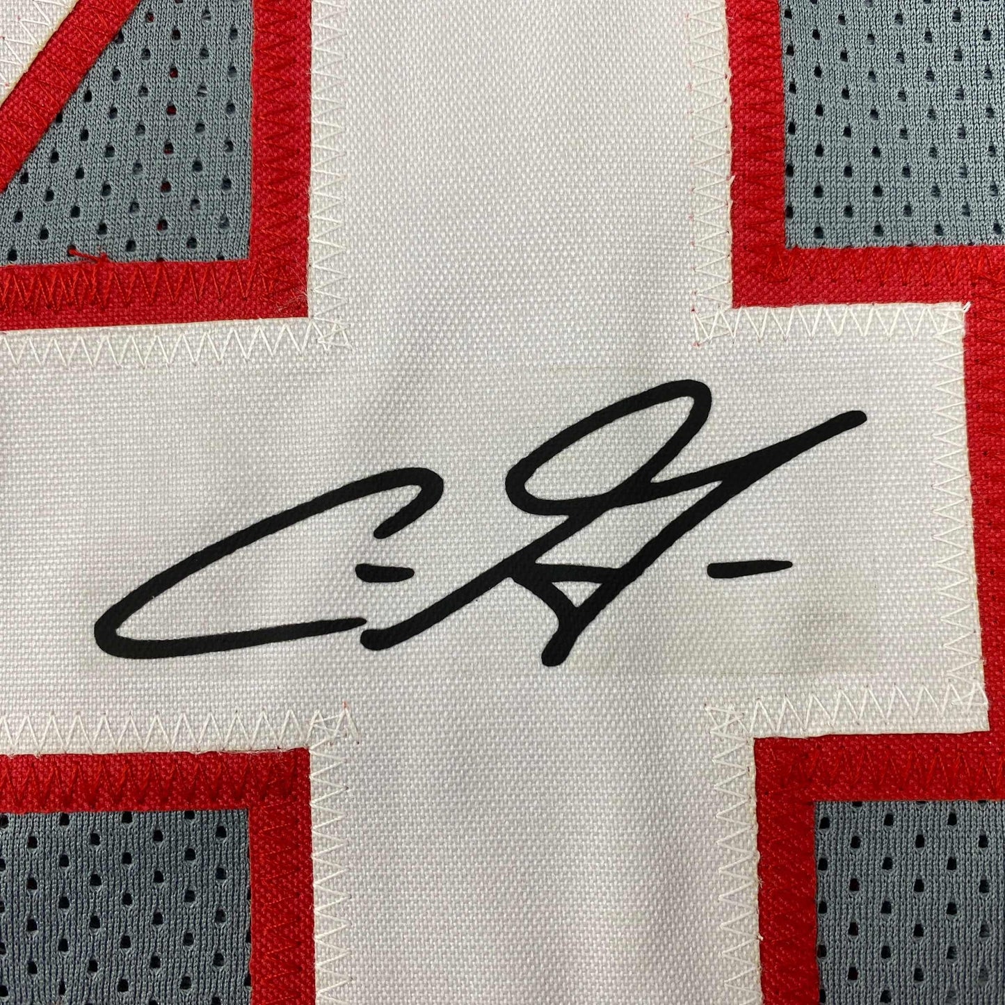 Facsimile Autographed Chris Godwin Tampa Bay Grey Pewter Reprint Laser Auto Football Jersey Size Men's XL
