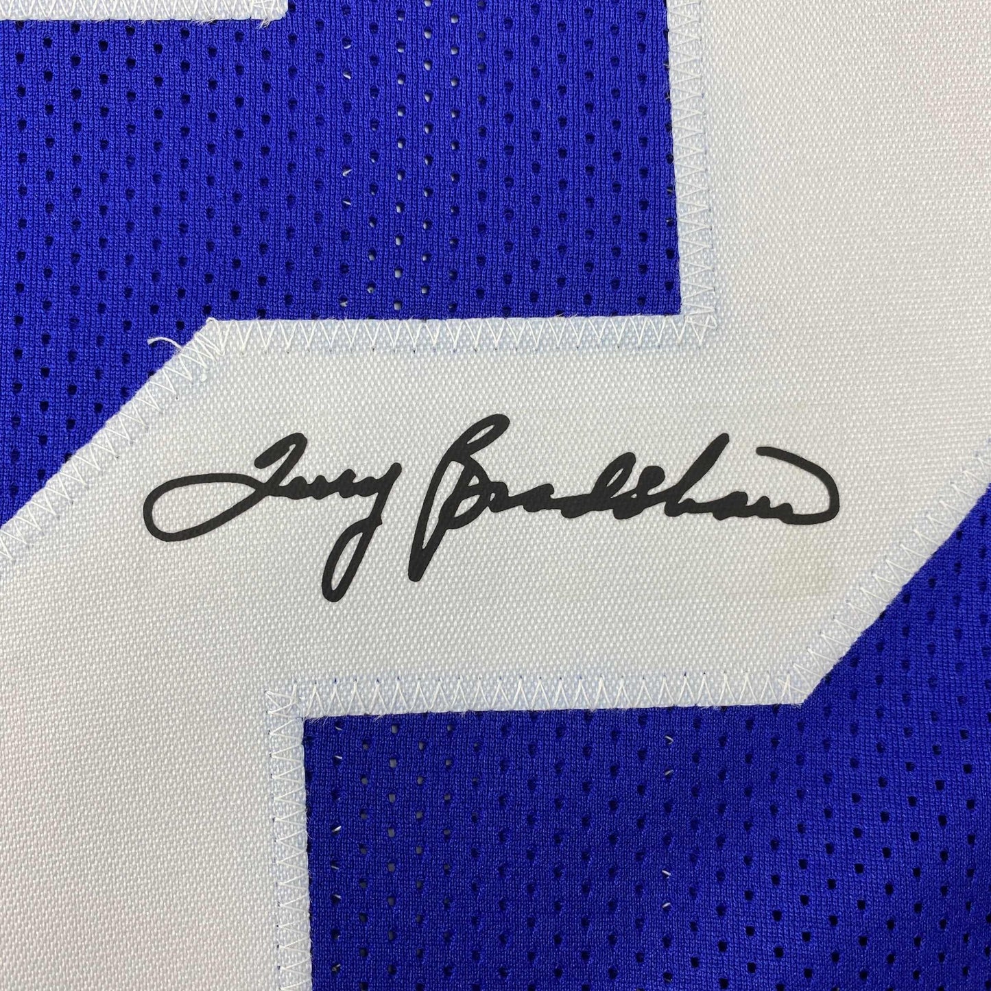 Facsimile Autographed Terry Bradshaw Louisiana Tech Blue Reprint Laser Auto College Football Jersey Size Men's XL