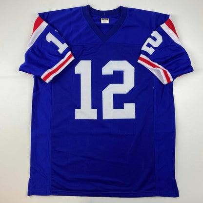 Facsimile Autographed Terry Bradshaw Louisiana Tech Blue Reprint Laser Auto College Football Jersey Size Men's XL