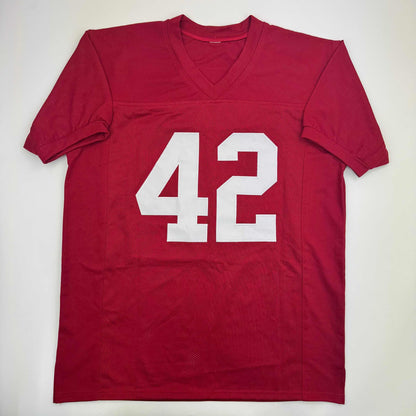 Autographed/Signed Eddie Lacy Alabama Red College Football Jersey PSA COA