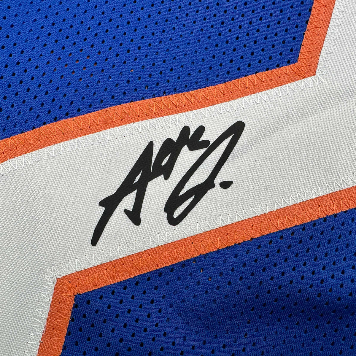 Facsimile Autographed Ashton Jeanty Boise State Blue Reprint Laser Auto College Football Jersey Size Men's XL