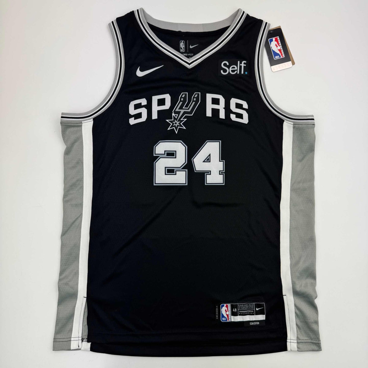 Autographed/Signed Devin Vassell San Antonio Black Basketball Jersey JSA COA