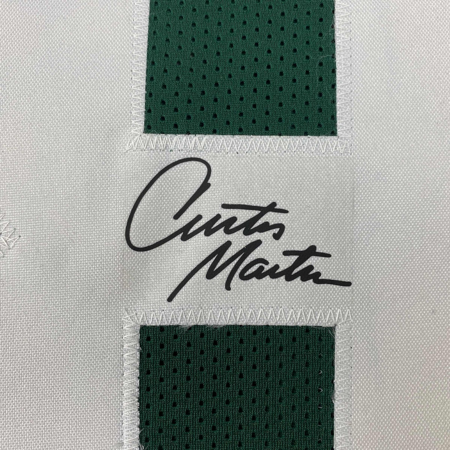 Facsimile Autographed Curtis Martin New York Green Reprint Laser Auto Football Jersey Size Men's XL