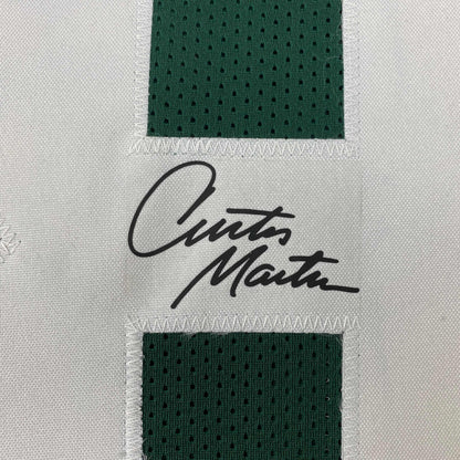 Facsimile Autographed Curtis Martin New York Green Reprint Laser Auto Football Jersey Size Men's XL