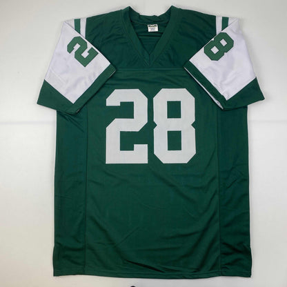 Facsimile Autographed Curtis Martin New York Green Reprint Laser Auto Football Jersey Size Men's XL