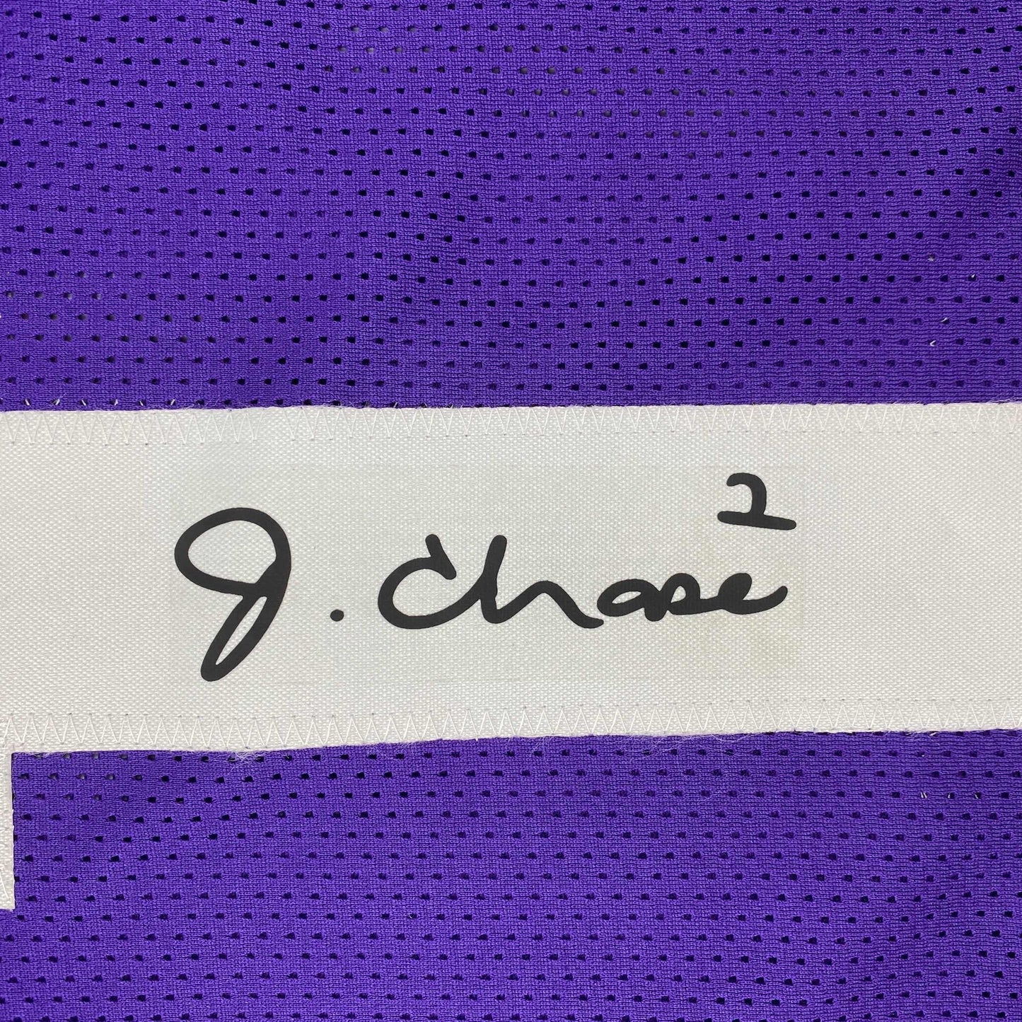 Facsimile Autographed Ja'Marr Chase LSU Purple Reprint Laser Auto College Football Jersey Size Men's XL