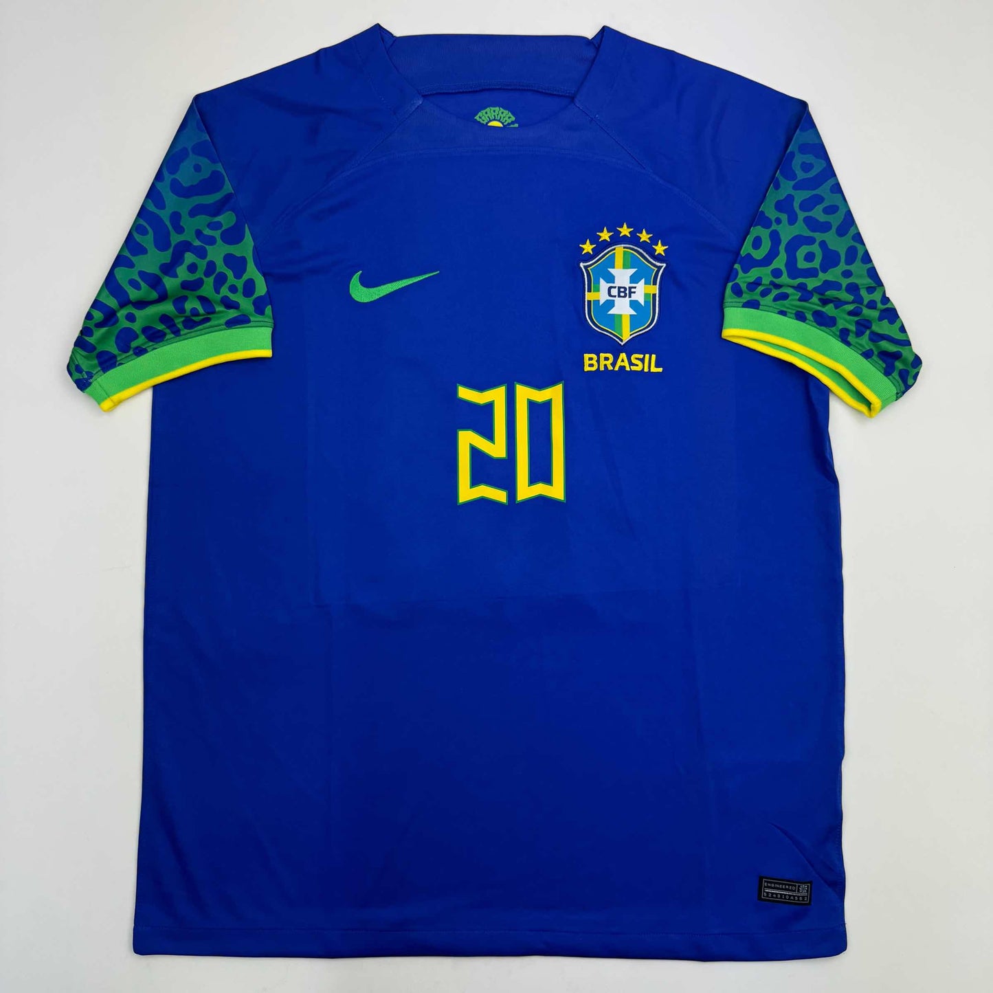 Autographed/Signed Vini Vinicius Jr. Brazil Blue Soccer Jersey Beckett BAS COA