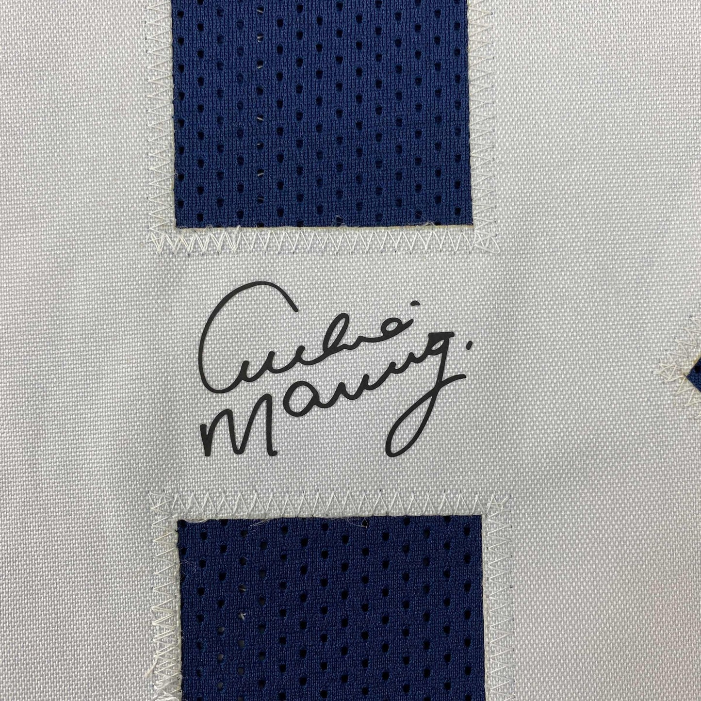 Facsimile Autographed Archie Manning Ole Miss Blue Reprint Laser Auto College Football Jersey Size Men's XL