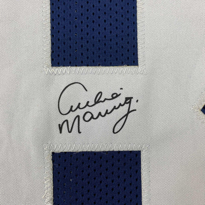 Facsimile Autographed Archie Manning Ole Miss Blue Reprint Laser Auto College Football Jersey Size Men's XL