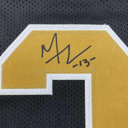 Facsimile Autographed Michael Thomas New Orleans Black Reprint Laser Auto Football Jersey Size Men's XL