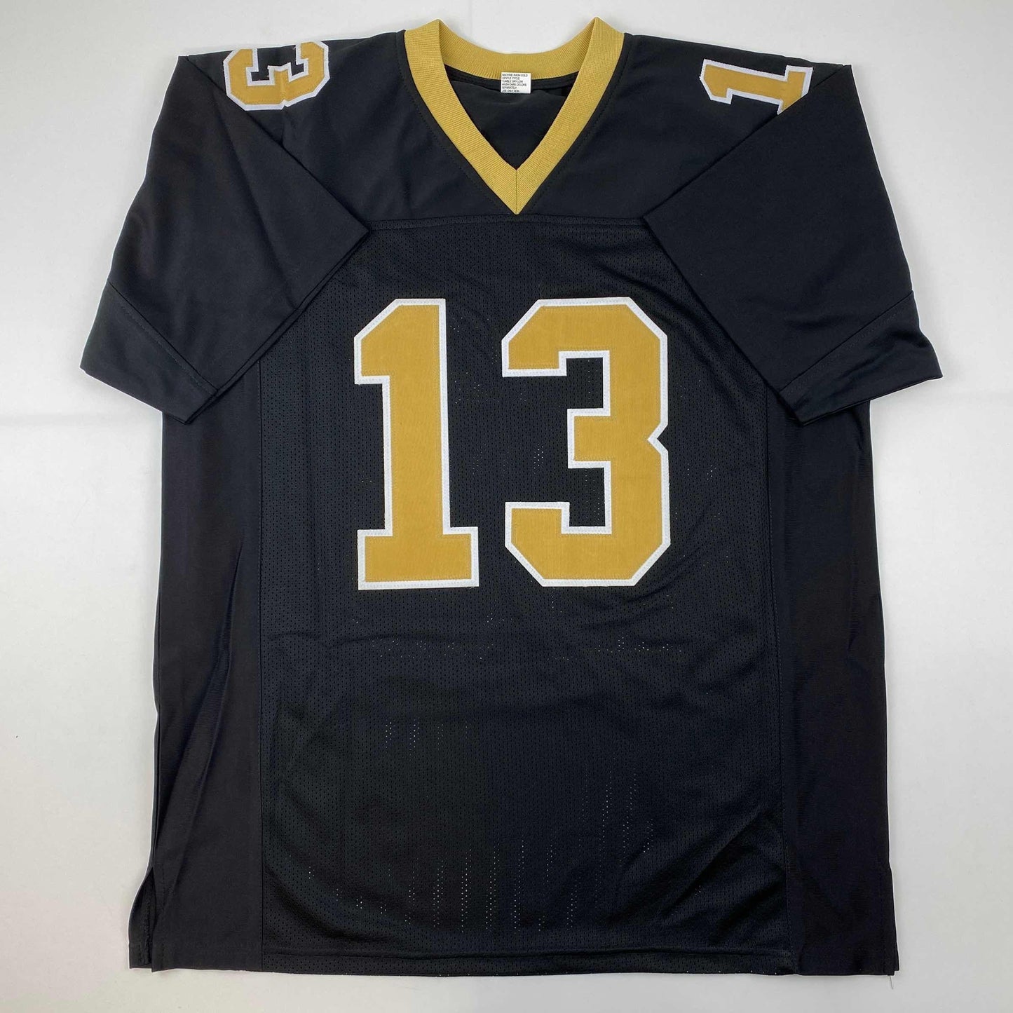 Facsimile Autographed Michael Thomas New Orleans Black Reprint Laser Auto Football Jersey Size Men's XL