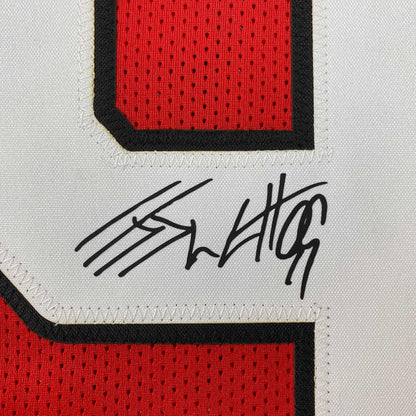 Facsimile Autographed JJ J.J. Watt Arizona Red Reprint Laser Auto Football Jersey Size Men's XL