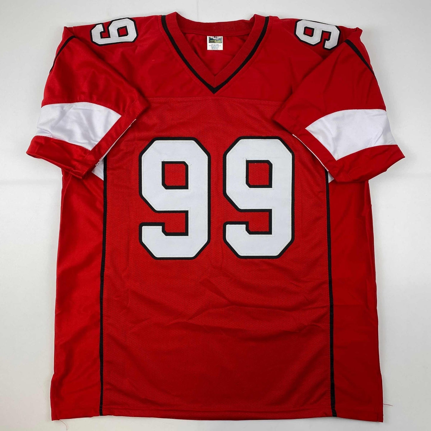 Facsimile Autographed JJ J.J. Watt Arizona Red Reprint Laser Auto Football Jersey Size Men's XL