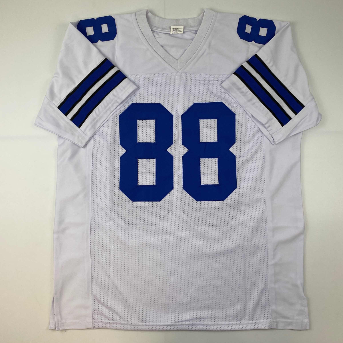 Facsimile Autographed CeeDee Lamb Dallas White Reprint Laser Auto Football Jersey Size Men's XL